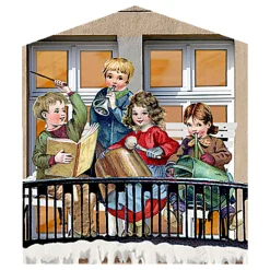 * Advent Decorations & Calendars|Advent Calendar "Street With Christmas Shops"