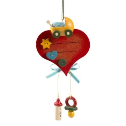 * Wood Tree Decorations|Baby's First Christmas (Pram)
