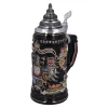 * Beer Steins|Beer Stein With Tin Lid "City Arms", Gold, 0.4L