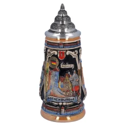 * Beer Steins|Beer Stein With Tin Lid "Rothenburg With Knight", 0.25 L