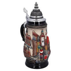 * Beer Steins|Beer Stein With Tin Lid 
