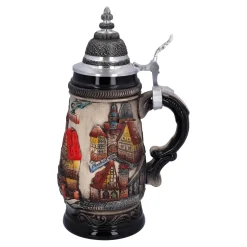 * Beer Steins|Beer Stein With Tin Lid 