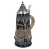 * Rothenburg Souvenirs|Beer Stein With Tin Lid "Rothenburg With Knight", 0.5L