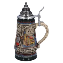 * Beer Steins|Beer Stein With Tin Lid 
