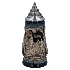 * Beer Steins|Beer Stein With Tin Lid "Rothenburg With Knight", 0.25L
