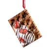 * Wood Tree Decorations|Belgian Waffle