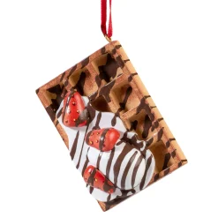 * Wood Tree Decorations|Belgian Waffle