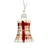 * Tree Baubles And Set Offers|Bell With Check Pattern White Matt