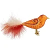 Poesie in Glas Glass Tree Decorations|Bird Red/Gold