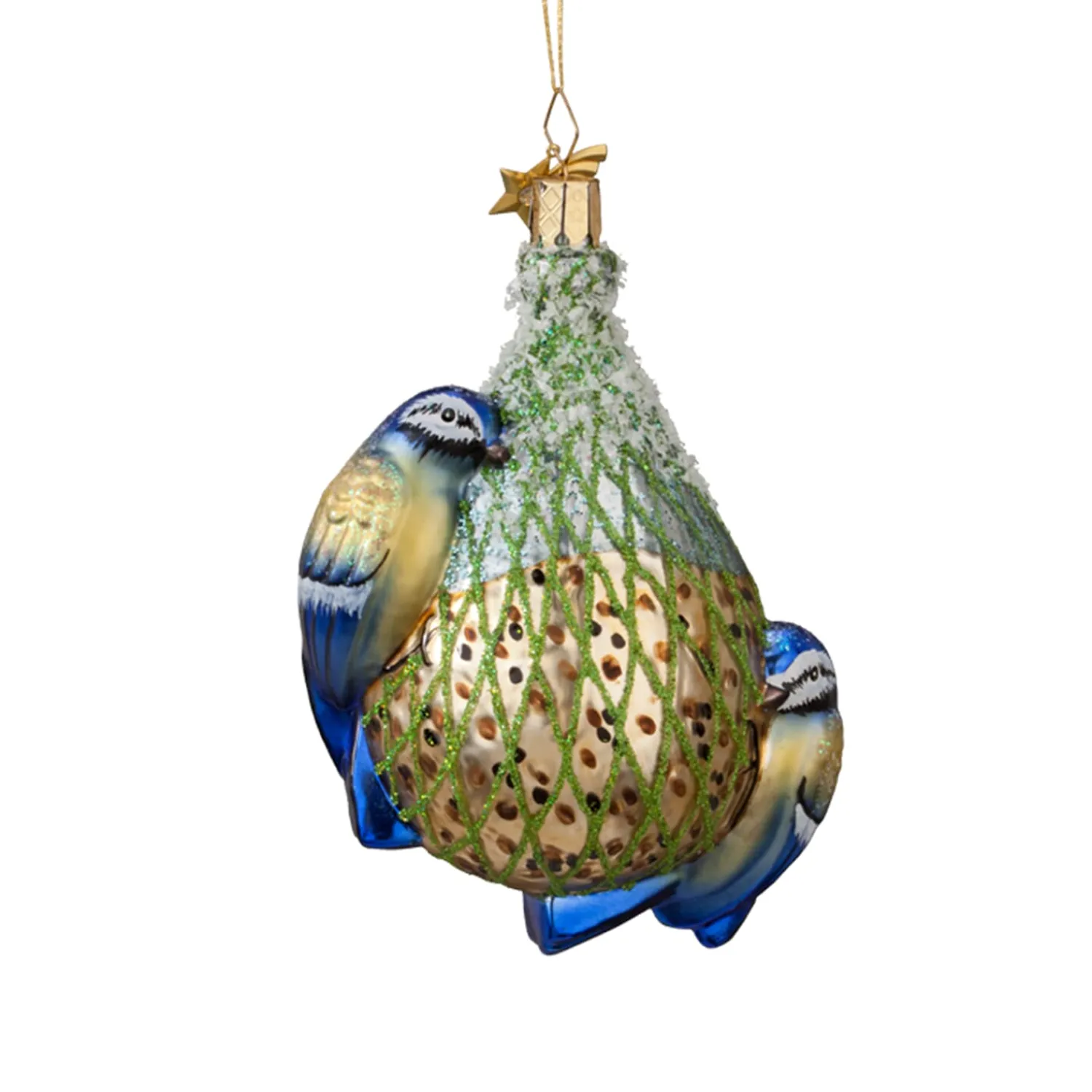 Poesie in Glas Glass Tree Decorations|Birds Feeding