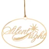 * Brass Tree Decorations|Brass Ornament "Silent Night"