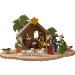 * Nativity Scenes|Candle Holder "Christmas Manger"