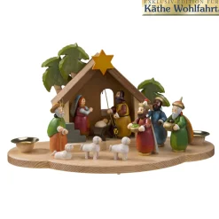* Nativity Scenes|Candle Holder "Christmas Manger"