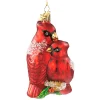 Poesie in Glas Glass Tree Decorations|Cardinal Pair