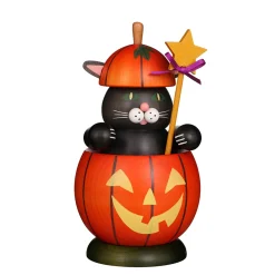 Christian ULBRICHT Incense Smokers|Cat In Pumpkin, Incense Smoker