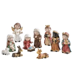 * Nativity Scenes|Children Nativity Set, 11 Pieces