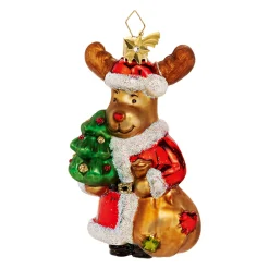 Poesie in Glas Glass Tree Decorations|Christmas Moose