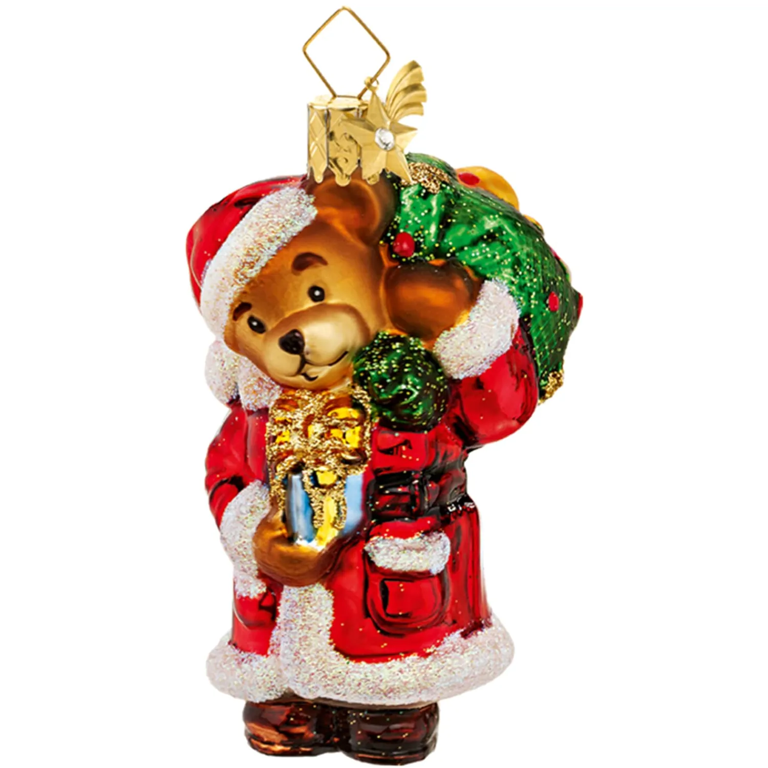 Poesie in Glas Glass Tree Decorations|Christmas Teddy