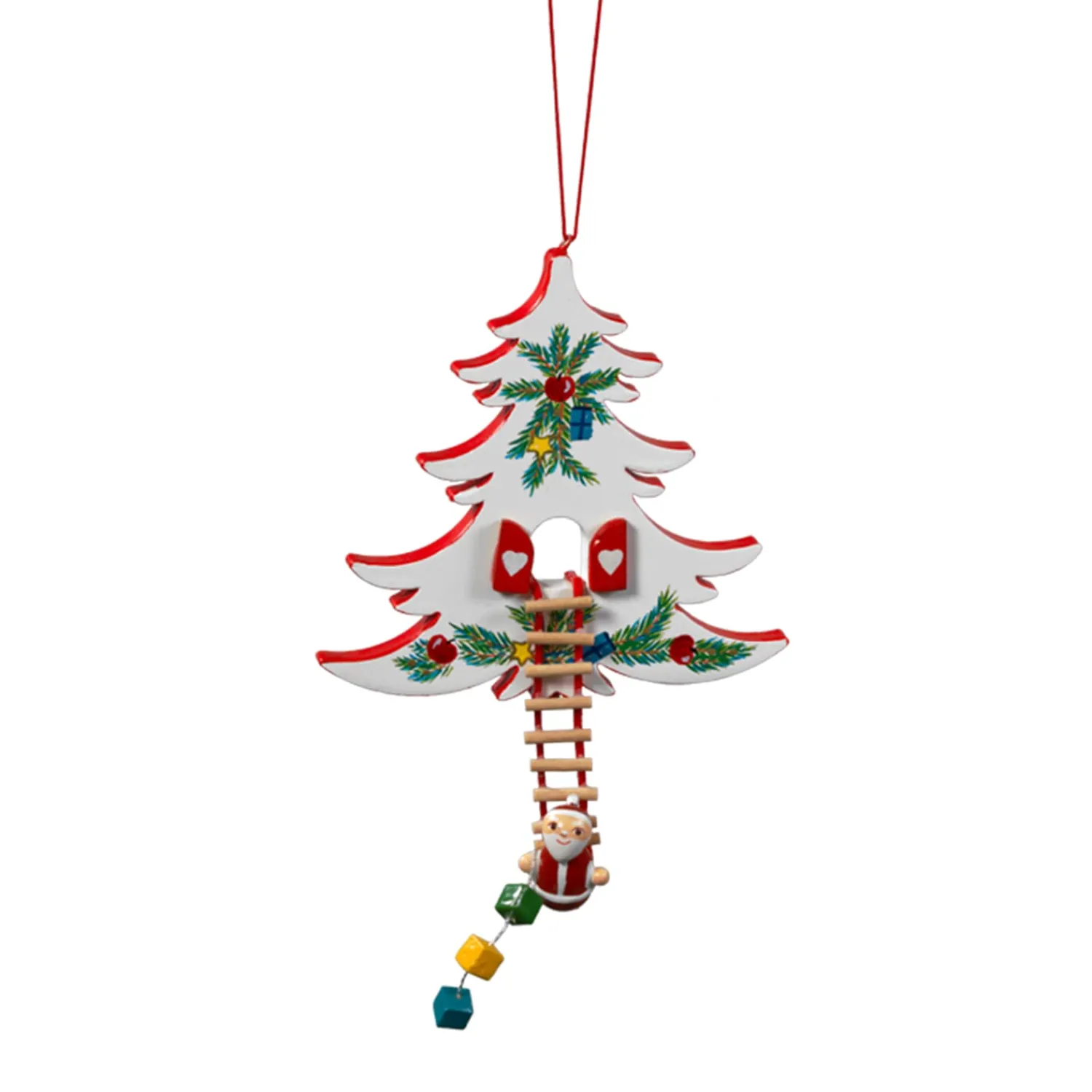* Wood Tree Decorations|Christmas Tree, White