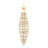 * Tree Baubles And Set Offers|Cone Clear With Glitter Gold/White