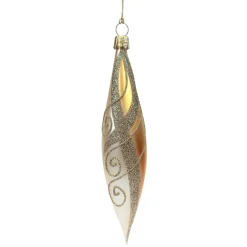 * Tree Baubles And Set Offers|Cone Gold With Golden Decor