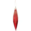 * Tree Baubles And Set Offers|Cone Red With Glitter Roof