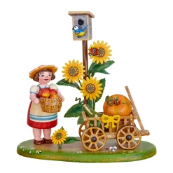 Hubrig Volkskunst Hubrig Miniatures|Country Idyll Harvesting Trolley