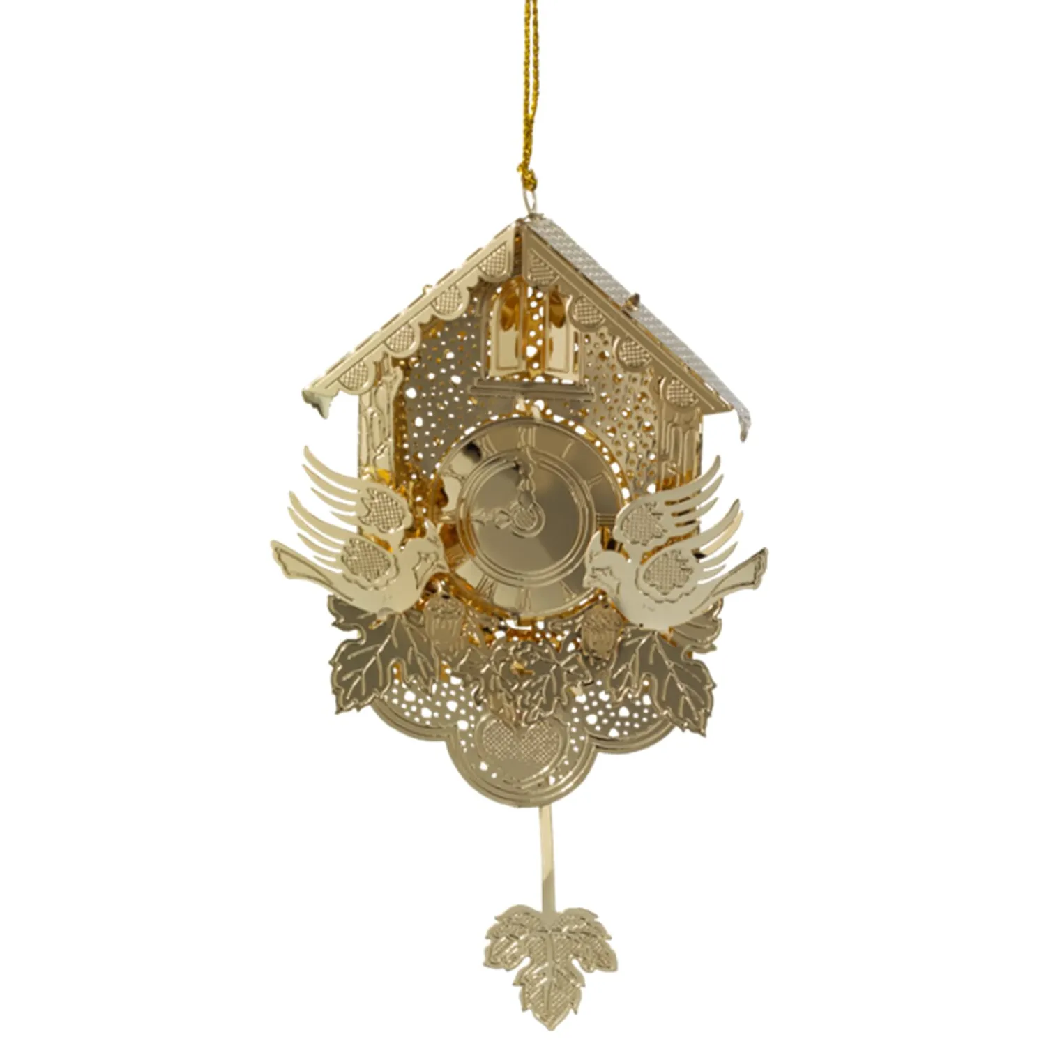 * Brass Tree Decorations|Cuckoo Clock, Gold-Plated