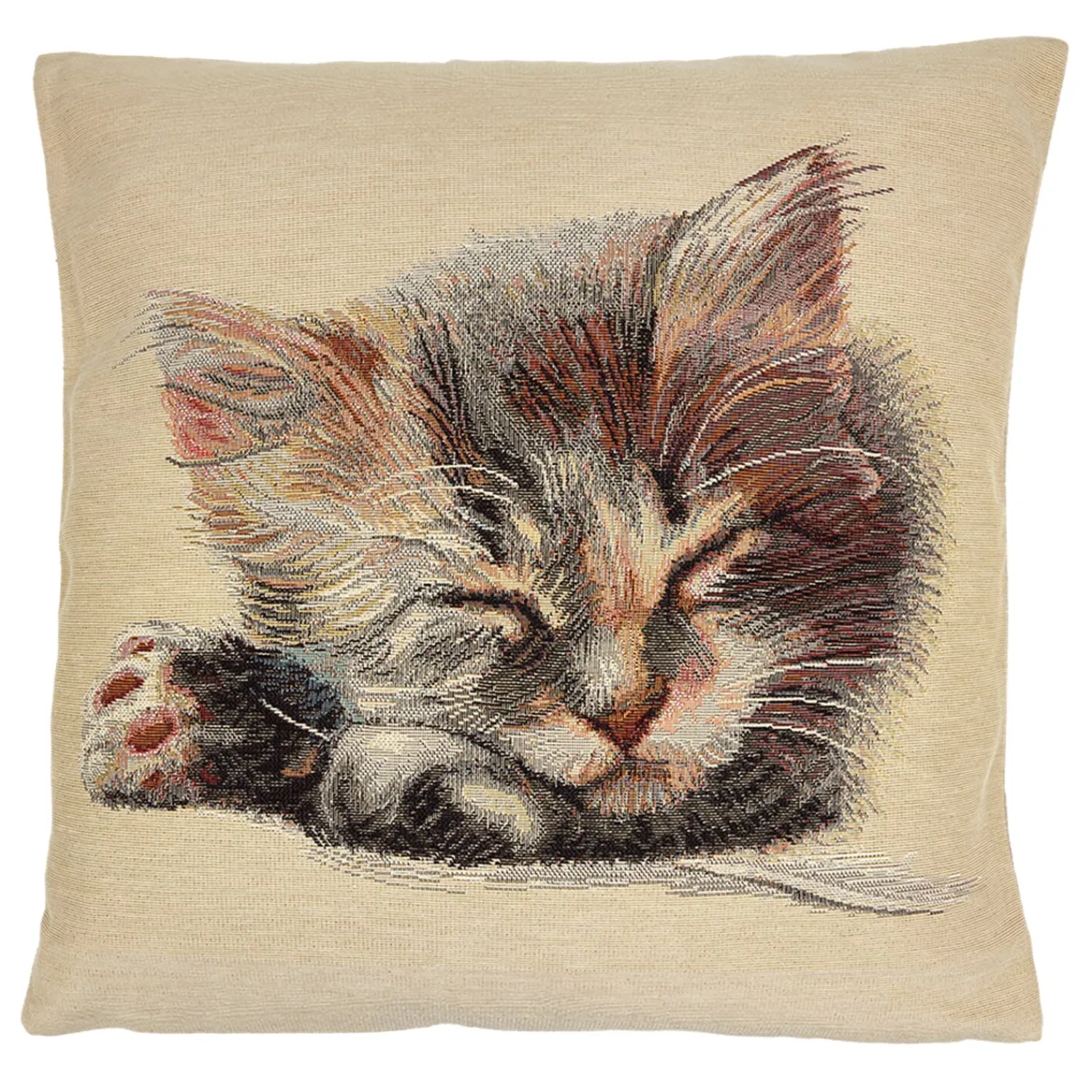 * Home Decorations|Cushion Cover "Sleeping Kitten"