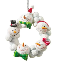 * Advent Decorations & Calendars|Door Wreath "Round Dance Of Snowmen"