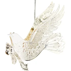* Brass Tree Decorations|Dove, Silver-Plated