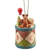 * Wood Tree Decorations|Drum With Teddy