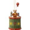 * Wood Tree Decorations|Drum With Teddy