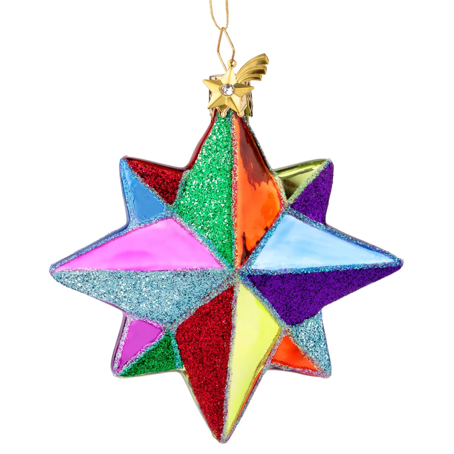 Poesie in Glas Glass Tree Decorations|3D-Star