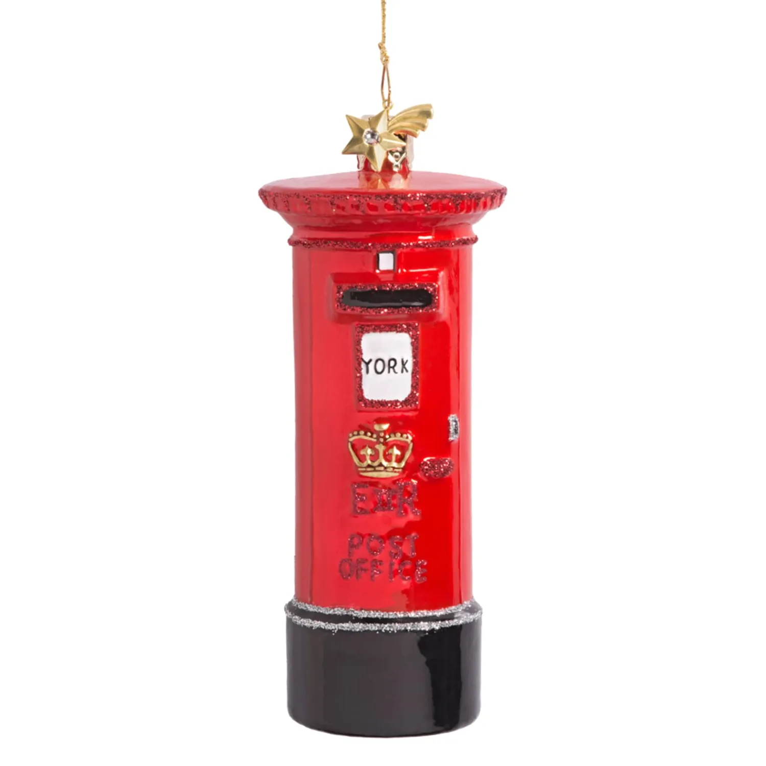Poesie in Glas Glass Tree Decorations|English Mailbox "York"