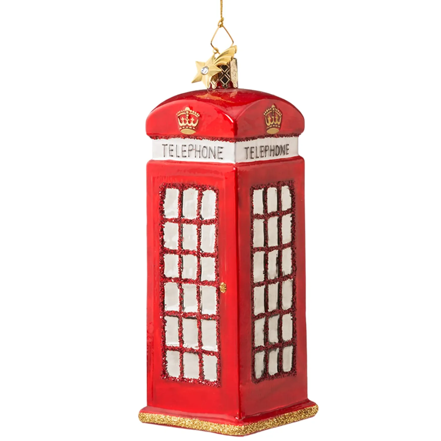 Poesie in Glas Glass Tree Decorations|English Phone Box