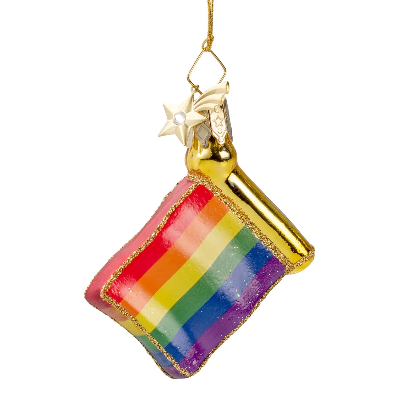 Poesie in Glas Glass Tree Decorations|Flag Rainbow