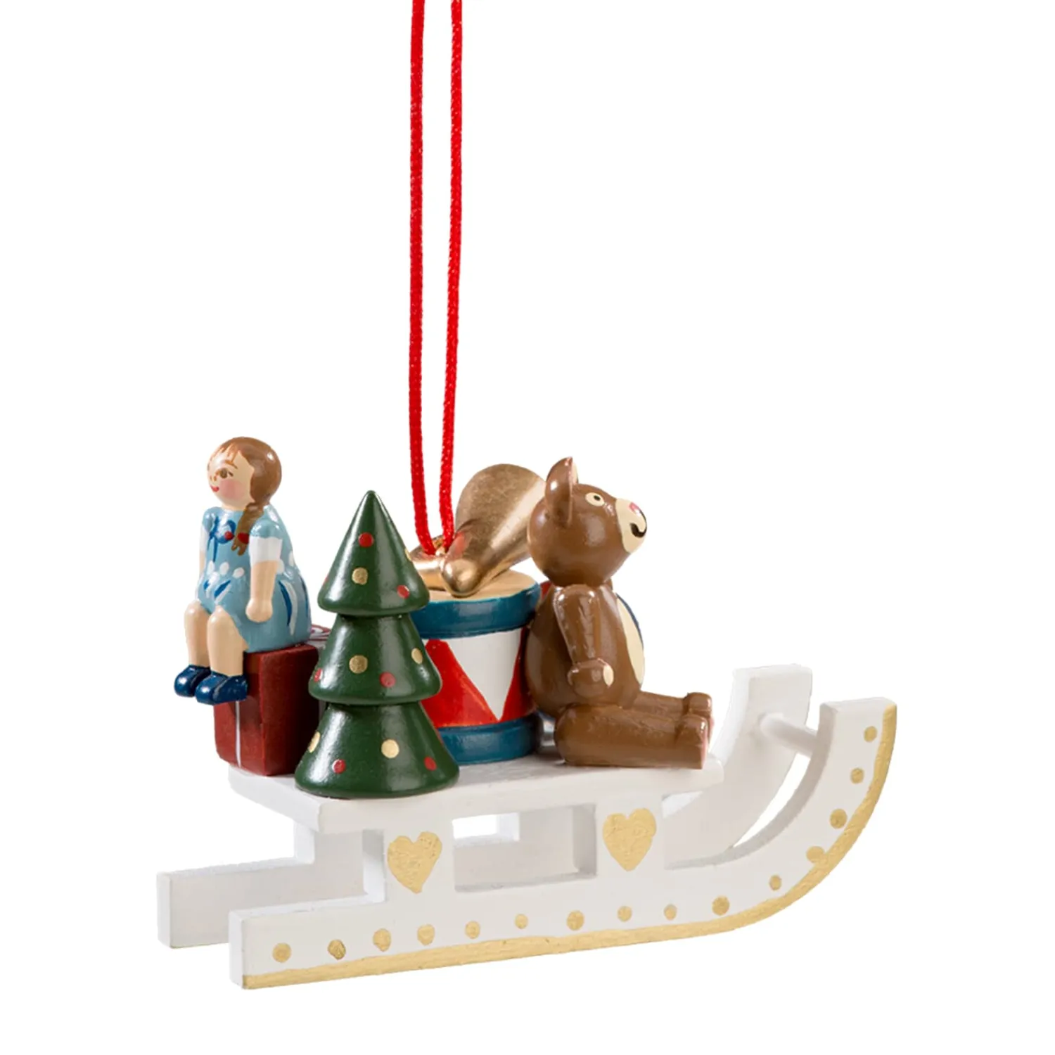 * Wood Tree Decorations|Gift Sleigh