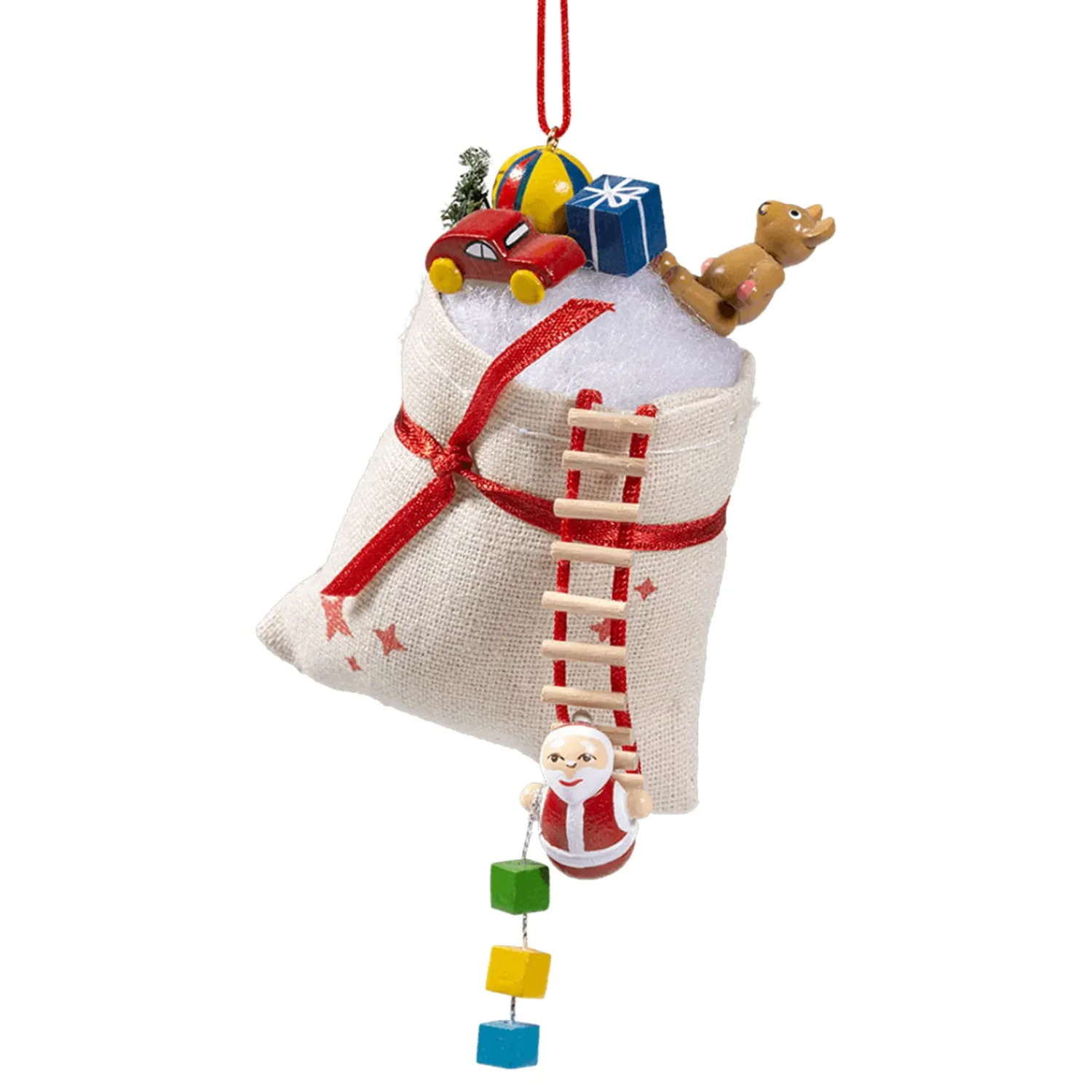 * Wood Tree Decorations|Gifts Sack