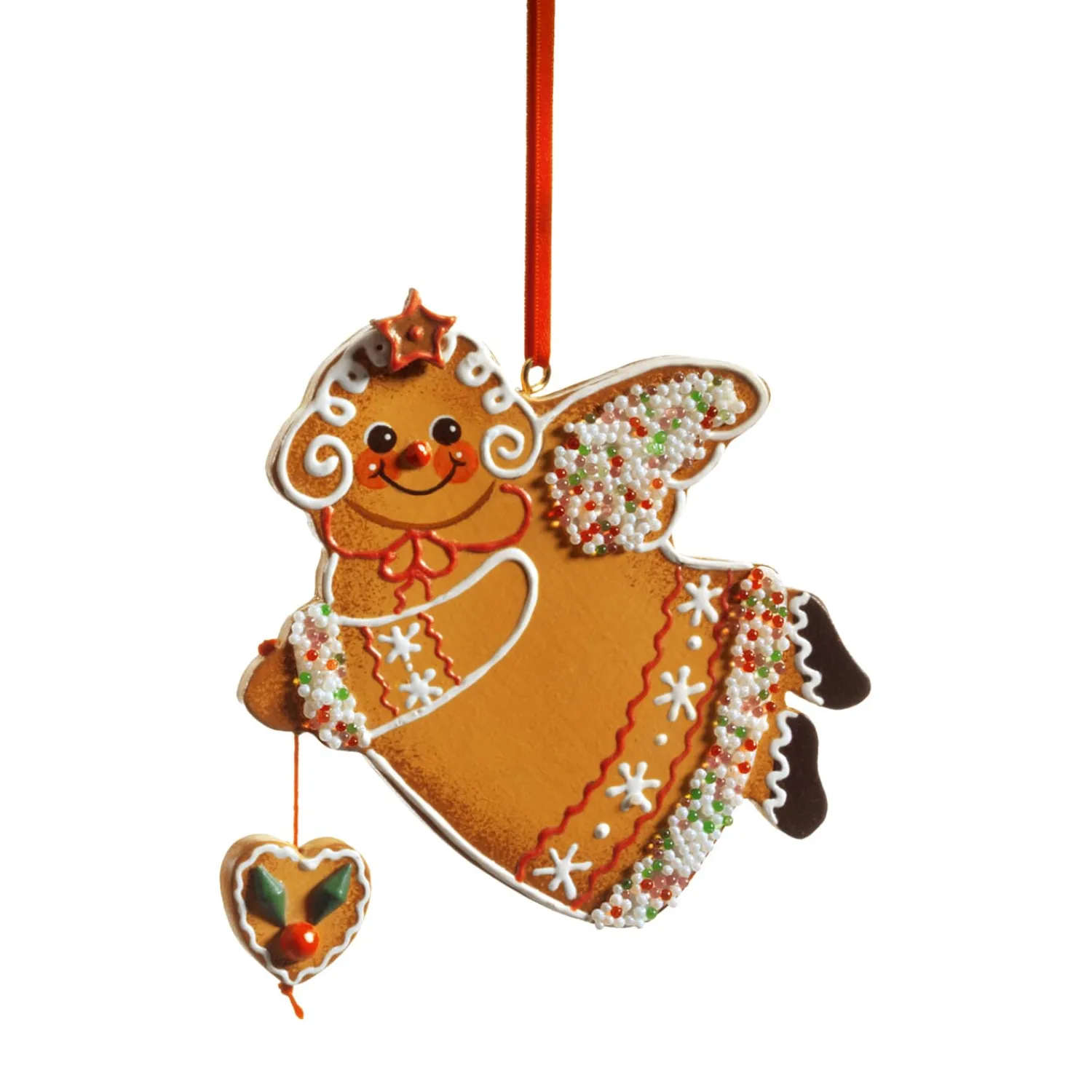 * Wood Tree Decorations|Gingerbread Angel