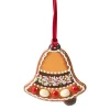 * Wood Tree Decorations|Gingerbread Bell
