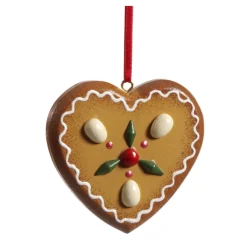 * Wood Tree Decorations|Gingerbread Heart