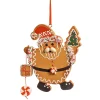 * Wood Tree Decorations|Gingerbread Santa