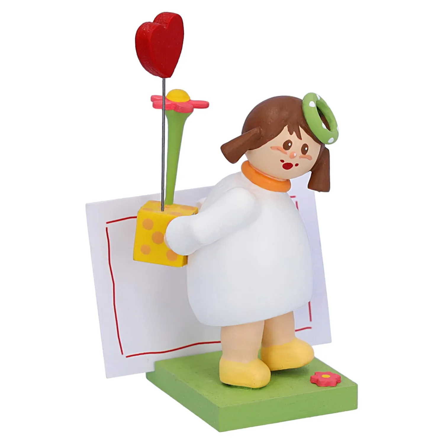 * Kathe's Original Figurines|Girl With Heart And Flowers