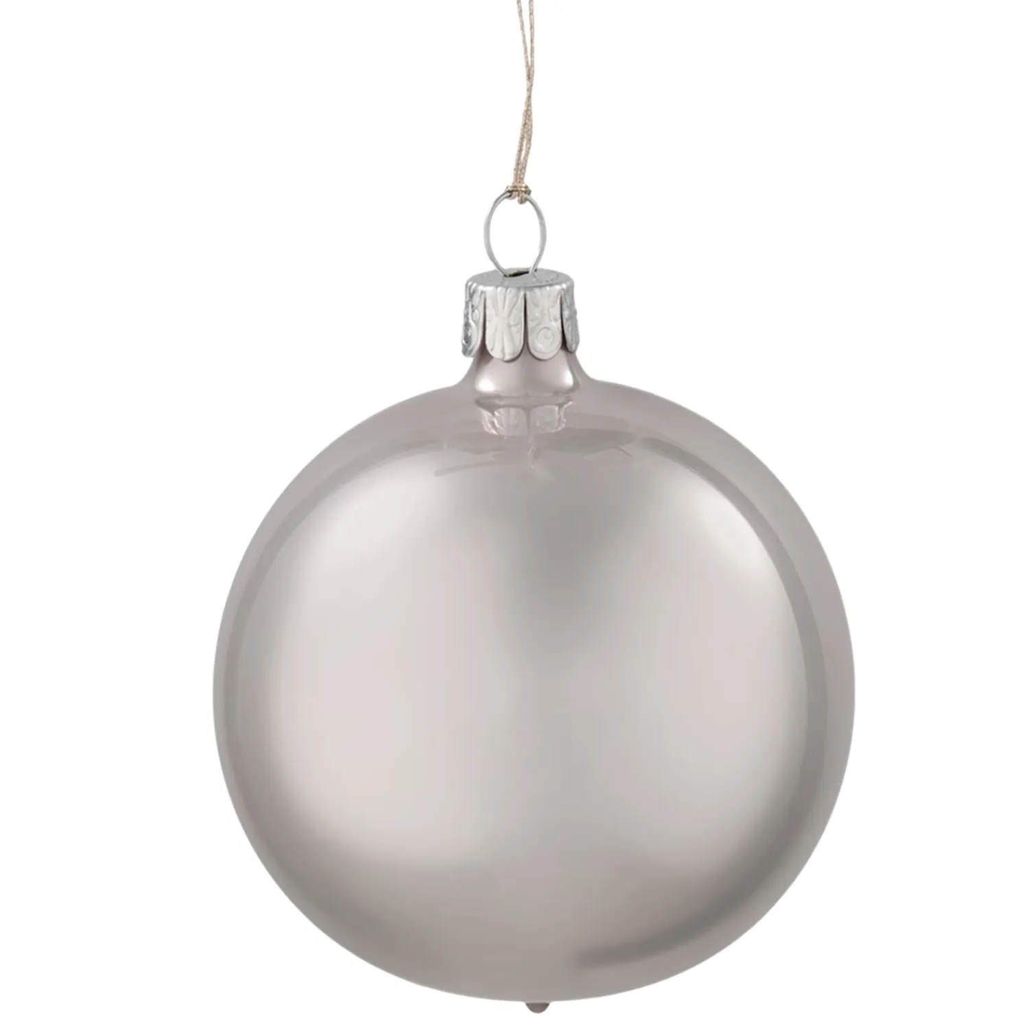 * Tree Baubles And Set Offers|Glass Bauble Grey, Lacquered, 7 Cm
