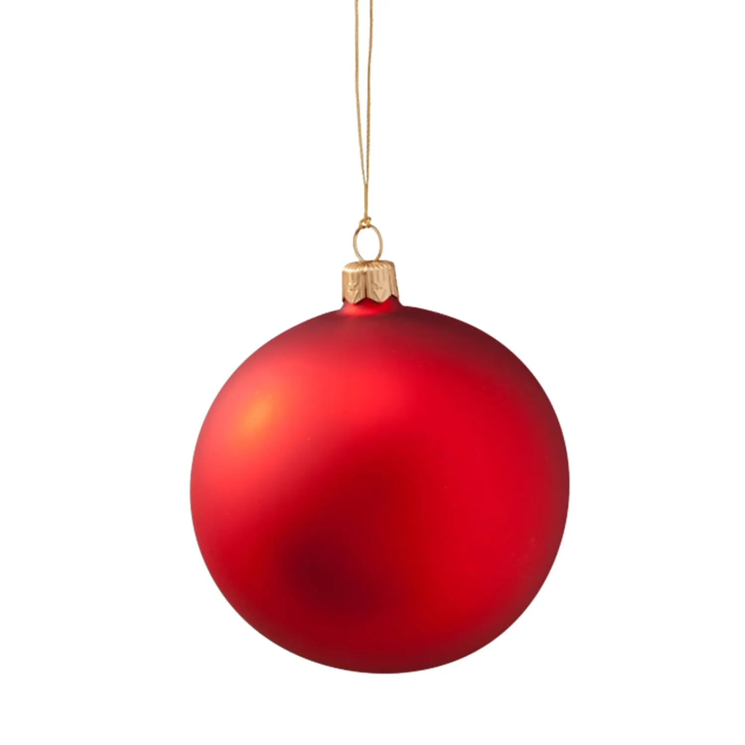 * Tree Baubles And Set Offers|Glass Bauble Matte Red, 10 Cm