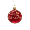 * Tree Baubles And Set Offers|Glass Bauble "Merry Christmas", 6 Cm