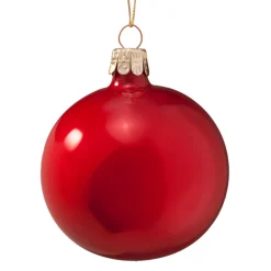 * Tree Baubles And Set Offers|Glass Bauble Opal Red, 7 Cm