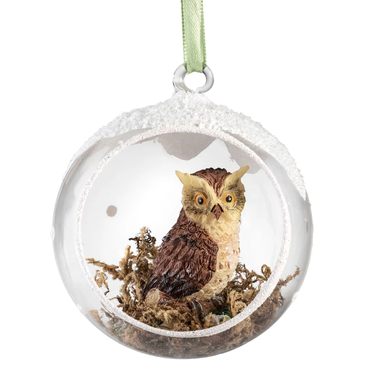 * Hanging Decorations|Glass Bauble Owl