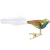 Poesie in Glas Glass Tree Decorations|Glass Bird Blue-Green